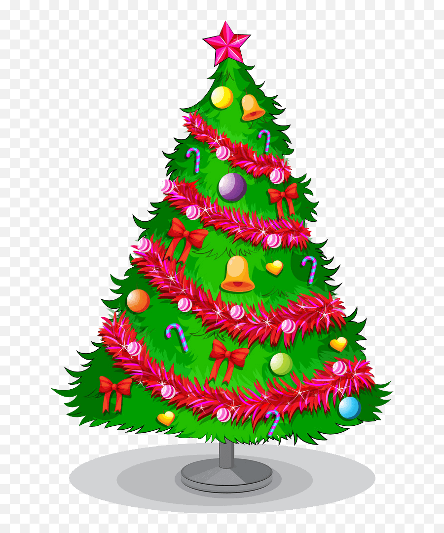 Colorful Christmas Tree Clipart Transparent - Clipart World Emoji,Clipart Of Trees