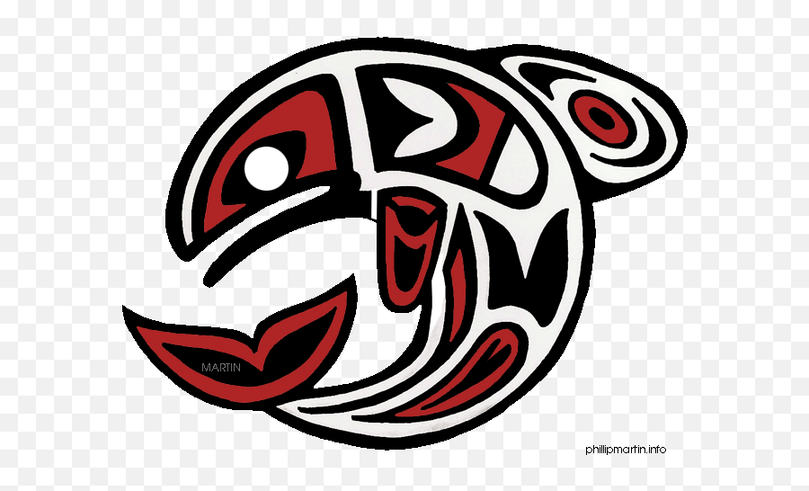Pacific Northwest Native American Art - Fish First Nation Art Emoji,Native American Clipart