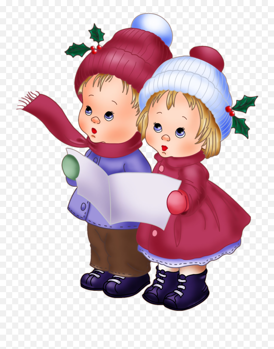 Image Du Blog Loveferrari - Vintage Cute Christmas Clipart Christmas Children Cute Clip Art Emoji,Cute Christmas Clipart