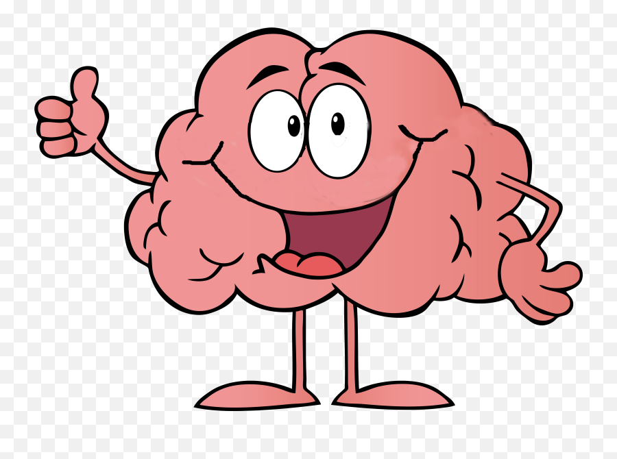 Cartoon Brain Clip Art - Cartoon Transparent Background Brain Clipart Emoji,Brain Clipart Png