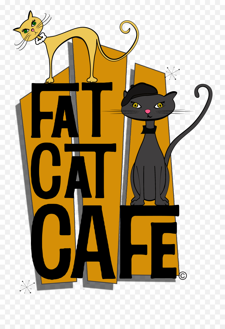 Fat Cat Cafe - Fiction Emoji,Cat Clipart