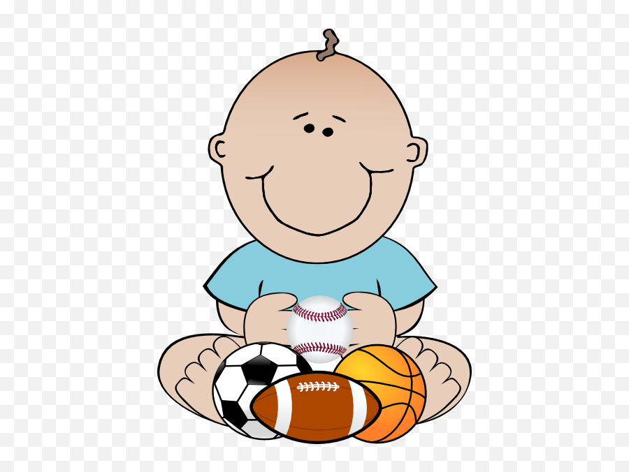 Baby Boy Sports Clipart - Baby Boy Clip Art Emoji,Sports Clipart