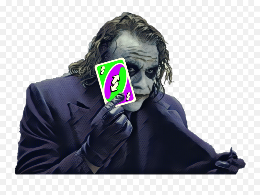 Nou Uno Reverse Card Joker Sticker - Joker Out Of Batman Emoji,Uno Reverse Card Png