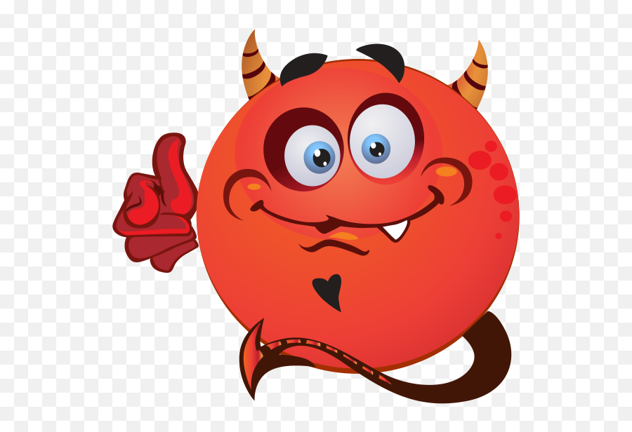 Devil Emoji Decal - Naughty Emoticon,Devil Emoji Transparent