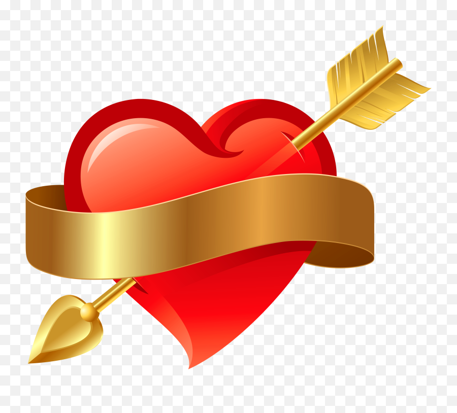 Arrow Clipart Png - Black Curved Arrow Clipart Valentines Heart With Arrow Emoji,Arrow Clipart