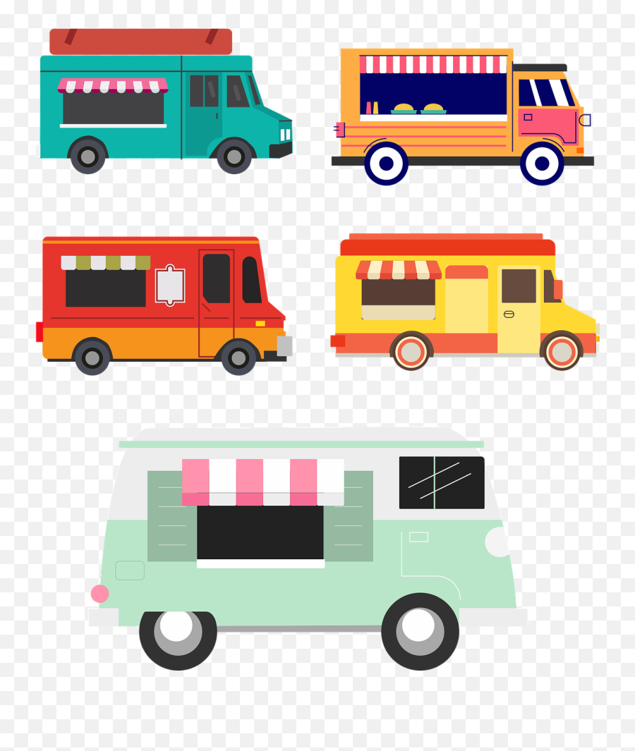 Food Truck - Free Vector Graphic On Pixabay Commercial Vehicle Emoji,Food Truck Png