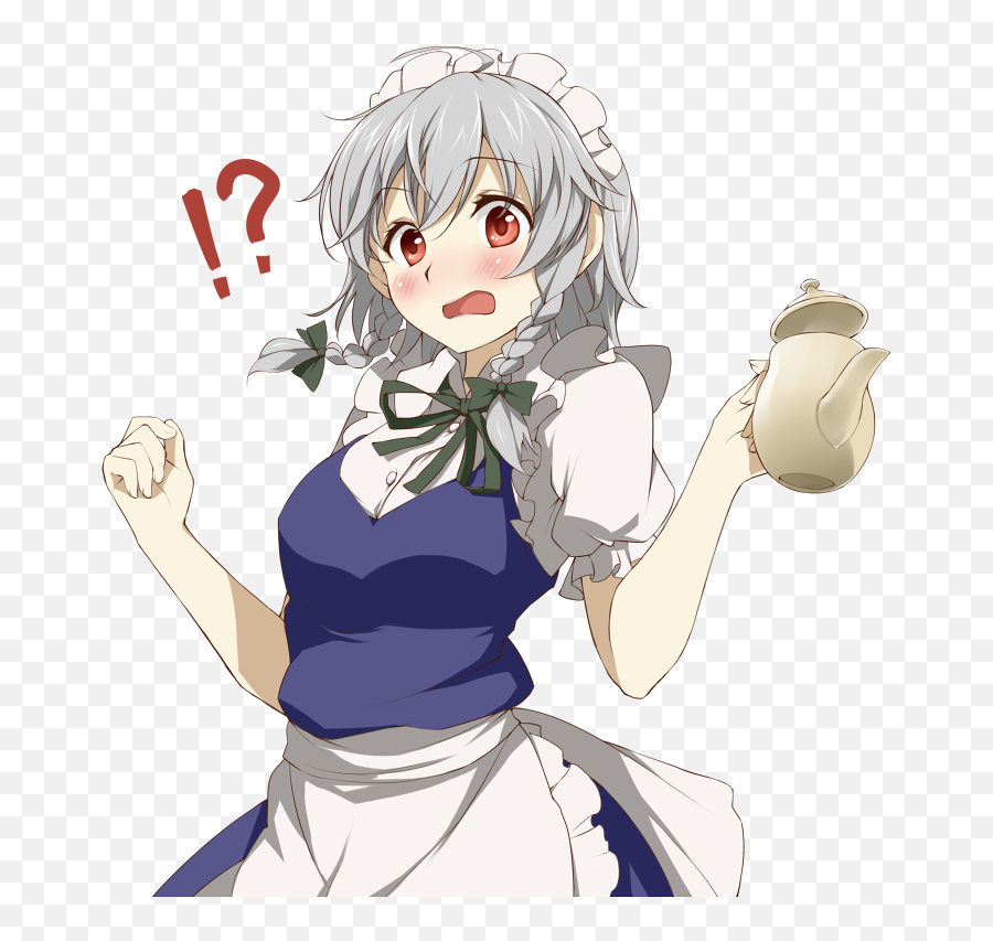 Anime Maid Transparent Background - Anime Maid Png Transparent Emoji,Anime Transparent Background