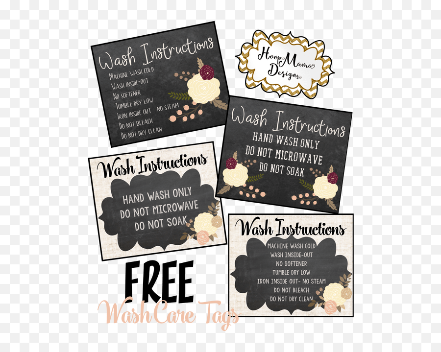 Free Care Instruction Tags - Flyer Transparent Cartoon For Party Emoji,Dishwasher Clipart