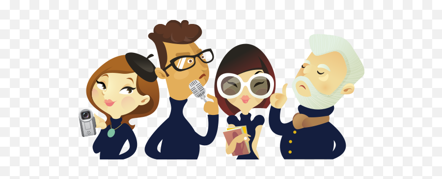 Acting Actor Clipart - Cast Of Actors Cartoon Emoji,Acting Clipart