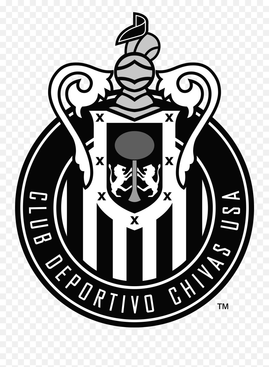 Download Chivas Usa Logo Black And White - Dream League Logo Chivas Vector Png Emoji,Usa Logo