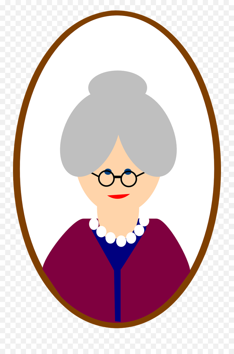 Grandma Clip Art At Clker - Grandma Picture Frame Clipart Emoji,Grandma Clipart