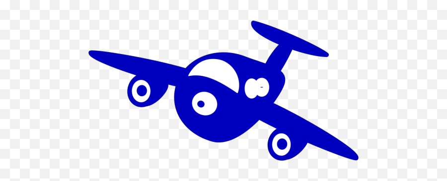 Blue Plane With Window Png Svg Clip Art For Web - Download Emoji,Free Airplane Clipart