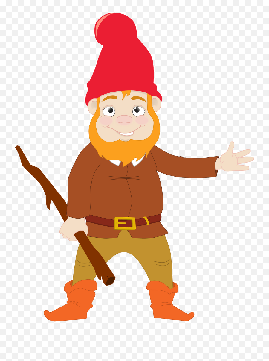 Gnome Clipart - Gnome Cartoon Vector Clipart Emoji,Gnome Clipart