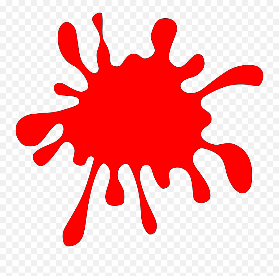 Red Paint Ink Splatter Splash Png Picpng - Blood Clipart Emoji,Paint Splatter Png