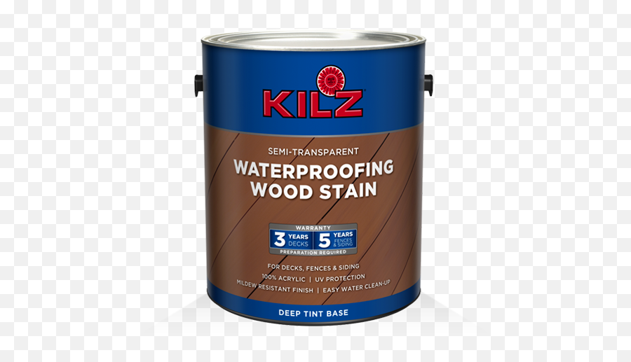 Kilz Waterproofing Semi - Cylinder Emoji,Semi Transparent Deck Stain