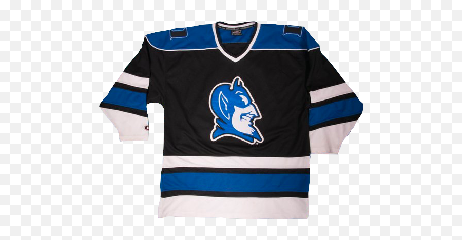 Duke Blue Devils Jersey - Custom Hockey Style Jersey Any Name And Number Duke Blue Devils Jersey Emoji,Duke Blue Devils Logo