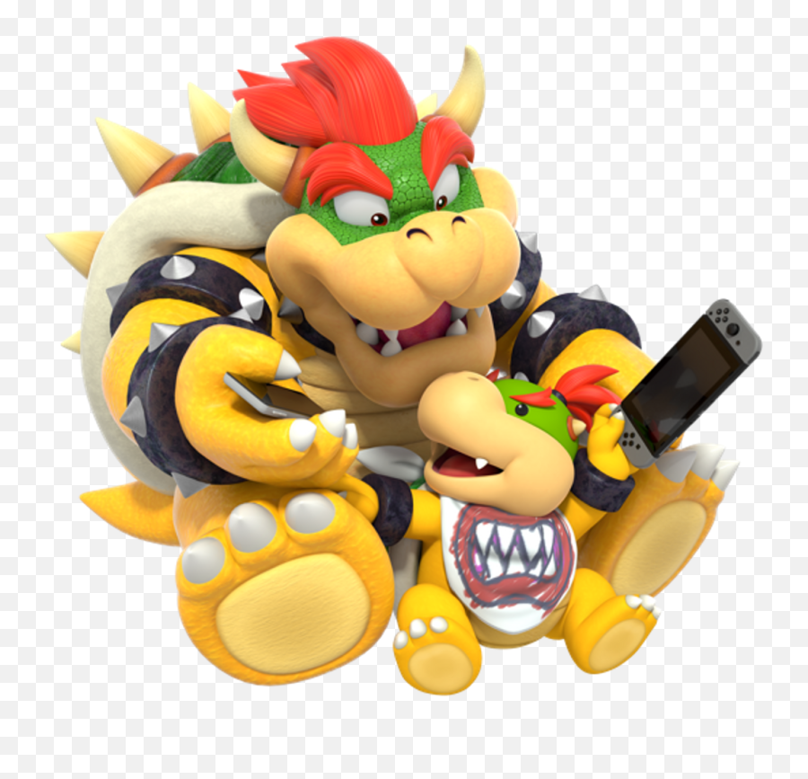 Super Mario Bowser Png Clipart - Bowser En Bowser Jr Emoji,Bowser Png