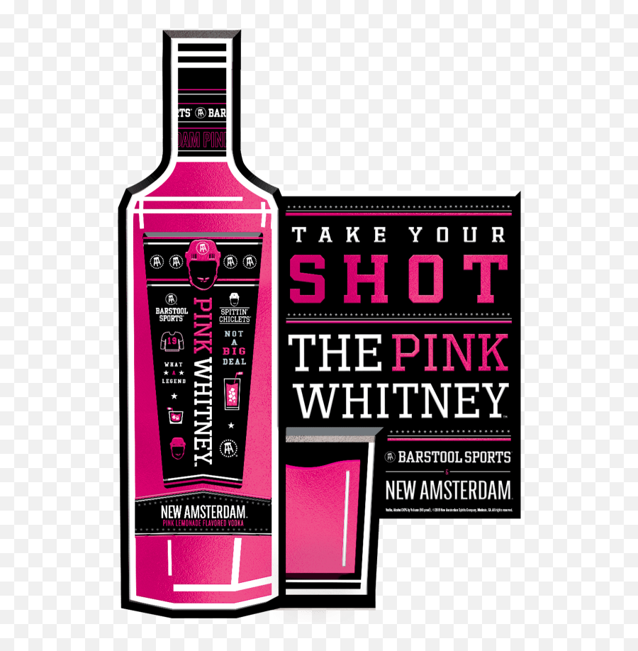 New Amsterdam Vodka Pink Whitney - New Amsterdam Pink Whitney Logo Emoji,Barstool Sports Logo