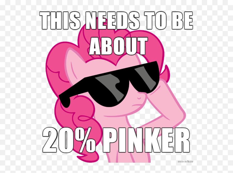 1002230 - 20 Cooler Image Macro Meme Pinkie Pie Safe Tumblr Emoji,Meme Sunglasses Png
