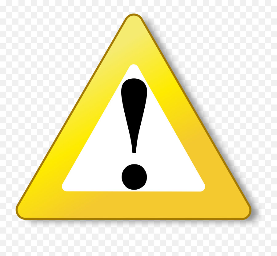 Ambox Warning Yellow - Cartoon Signs Of Danger Emoji,Warning Logo