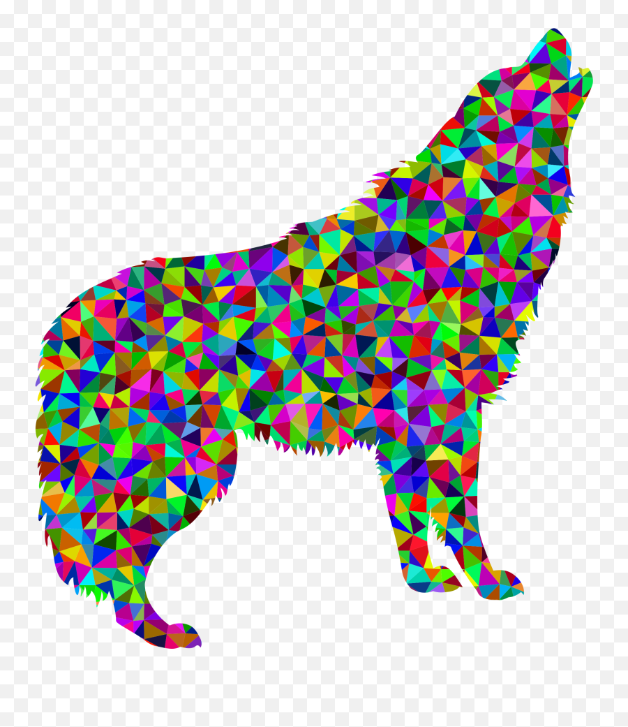 Dog Vector Png - Dogs Vector Polygon Unicorn Clipart No Transparent Clip Art Png Brain Emoji,Unicorn Clipart