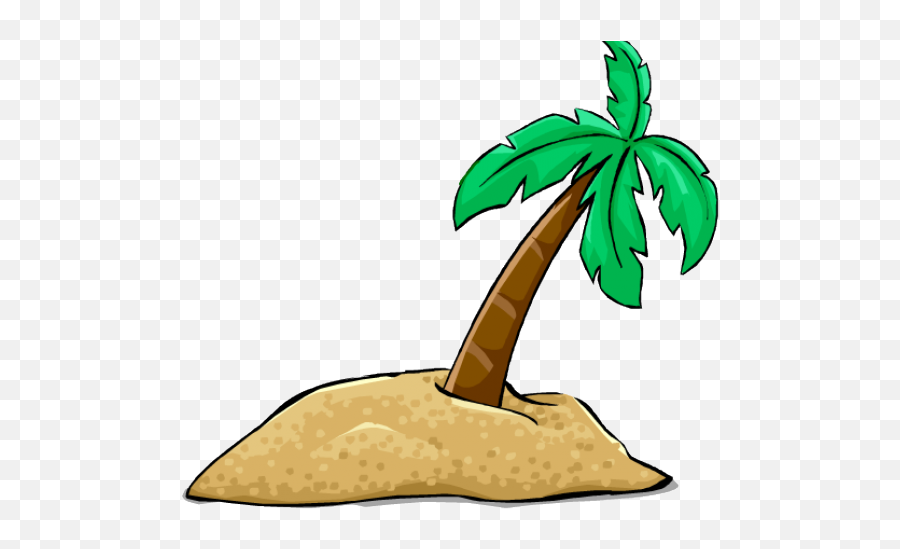 Download Palm Tree Clipart Desert Tree - Deserted Island Clipart Emoji,Palm Tree Clipart