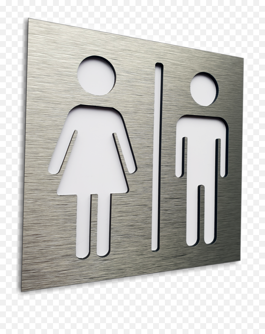 Male And Female Bathroom Sign For Office Bathroom Signs - Illustration Emoji,Bathroom Sign Png