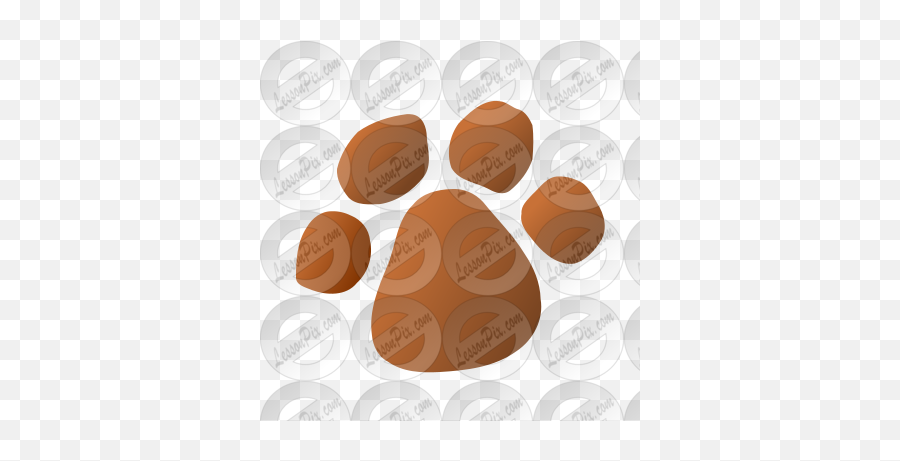 Paw Print Stencil For Classroom Therapy Use - Great Paw Event Emoji,Paw Print Clipart