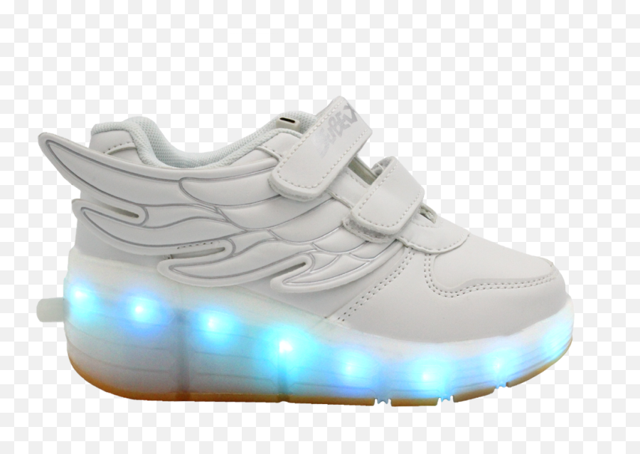 Galaxy Led Shoes Light Up Usb Charging Rolling Wings - Roller Shoes For Kids 1 Wheel Color White Emoji,Track Shoes Clipart