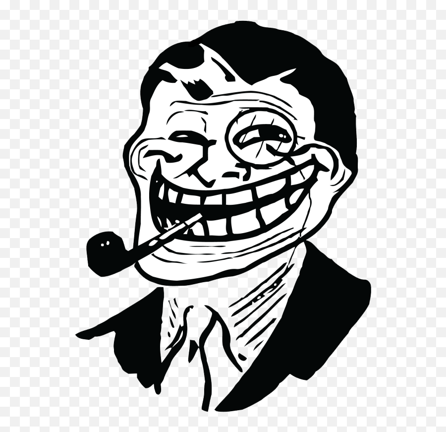 Free Troll Face Png Download Free Clip - Troll Face In Suit Emoji,Troll Face Png