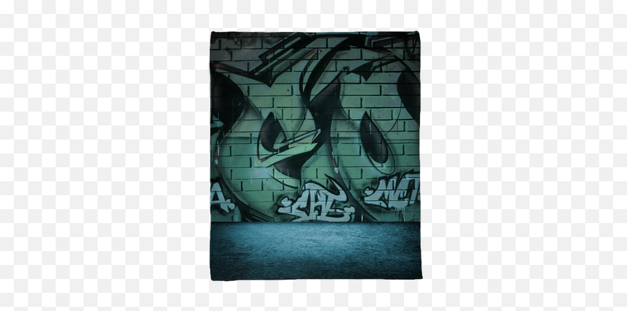 Street Art Graffiti Wall Background Urban Grunge Design Plush Blanket U2022 Pixers - We Live To Change Emoji,Graffiti Transparent Background