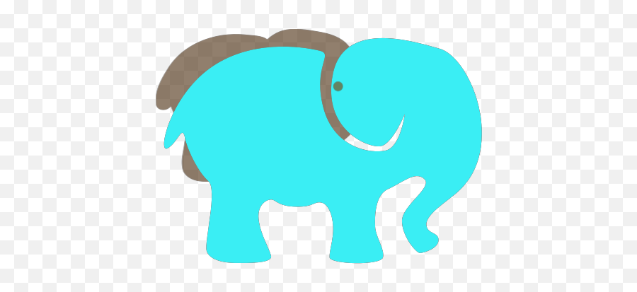 Blue Elephant Png Svg Clip Art For Web - Download Clip Art Emoji,Indian Elephant Clipart