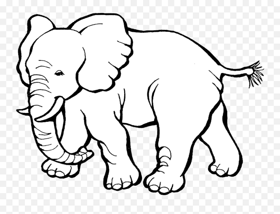 Elephant Clipart Plain Picture 2650751 Elephant Clipart Plain - Elephant Coloring Page Emoji,Elephant Clipart