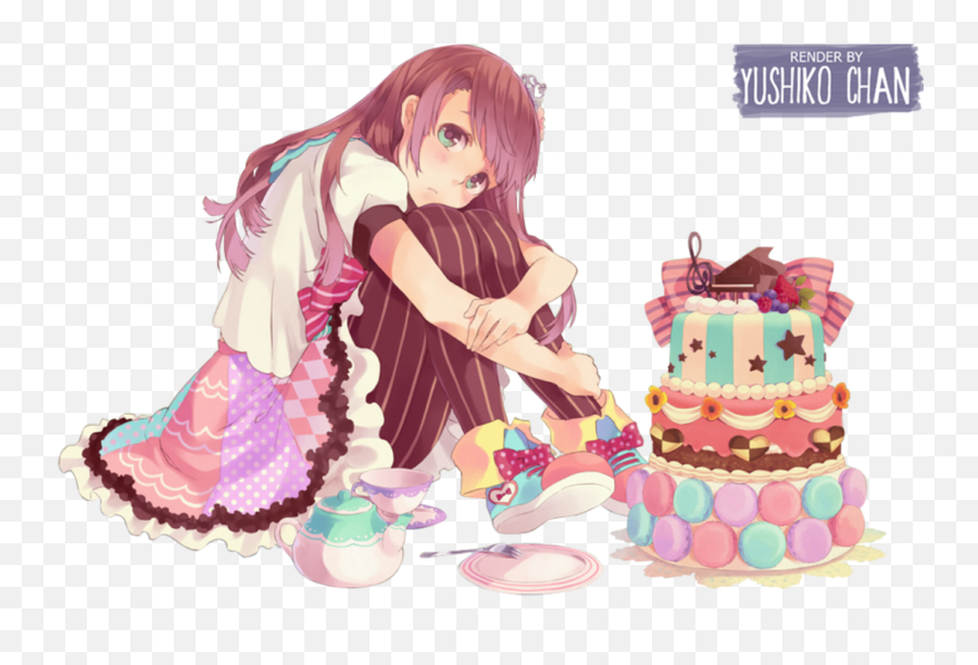 Download Anime Birthday Girl 1 Happy Birthday World - Anime Emoji,Birthday Girl Png
