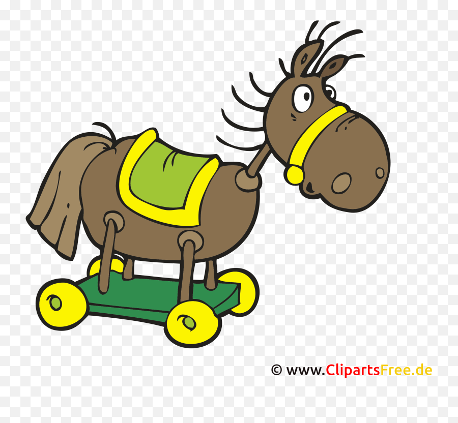 Horse Swing Toy Cartoon Image Clipart Illustration - Happy Emoji,Swing Clipart