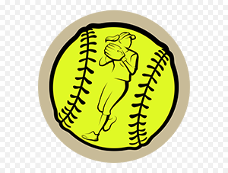 Softball Vector Clipart - Throw Ball Game Drawing Emoji,Softball Clipart