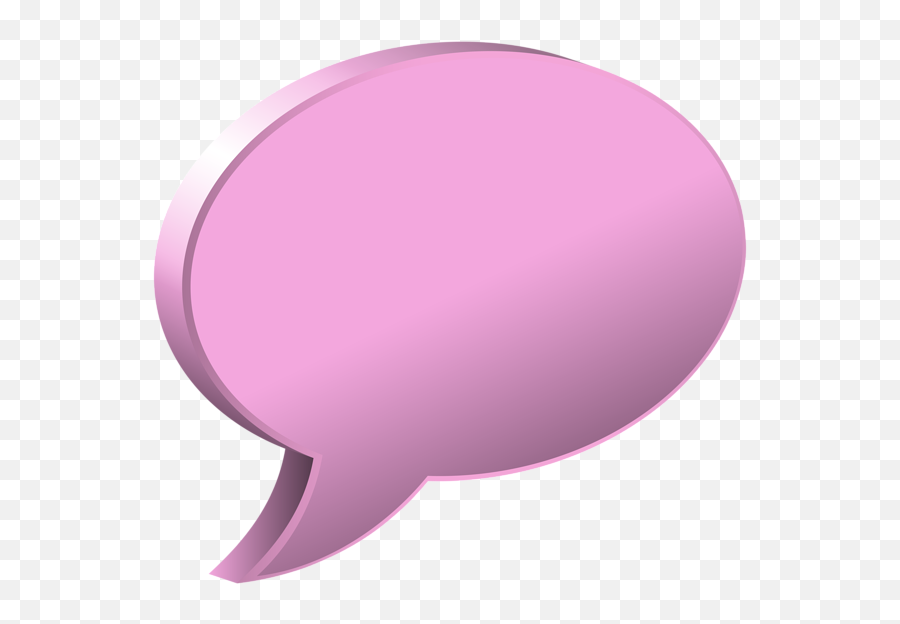 Speech Bubble Pink Transparent Png - Clipart Pink Speech Bubble Emoji,Speech Bubble Transparent Background