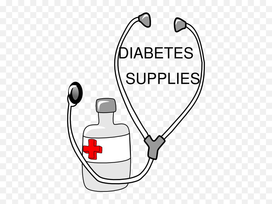 Diabetes Supplies Clip Art At Clker - Health Science Related Drawings Emoji,Diabetes Clipart