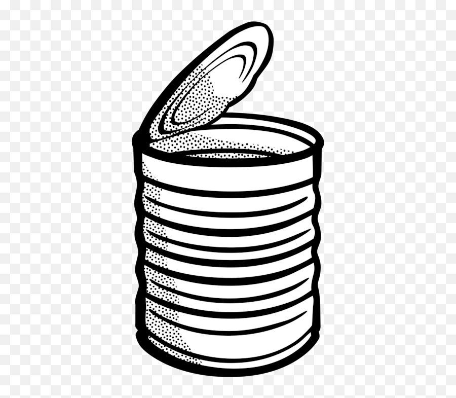 Soup Cans Tin Can Beverage Can Metal - Clip Art Can Black And White Emoji,Can Png