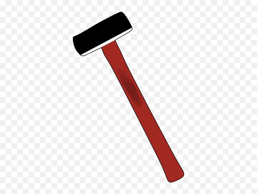 Sledge Hammer Clip Art At Clker - Cartoon Sledgehammer Emoji,Sledge Clipart