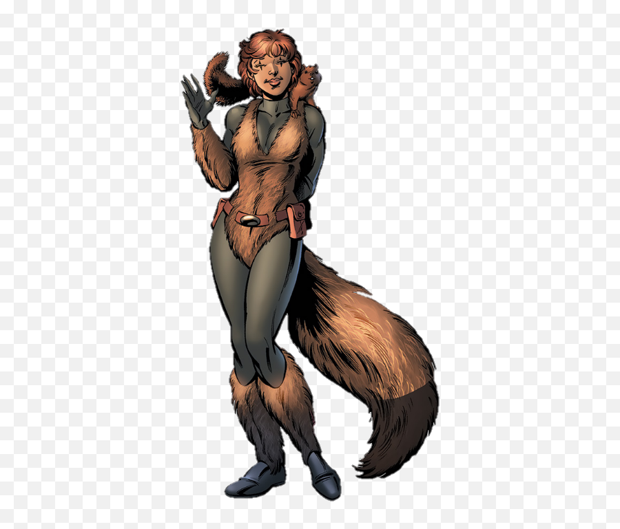 Squirrel Girl Transparent - Squirrel Girl Full Size Png Squirrel Girl Transparent Png Emoji,Squirrel Transparent