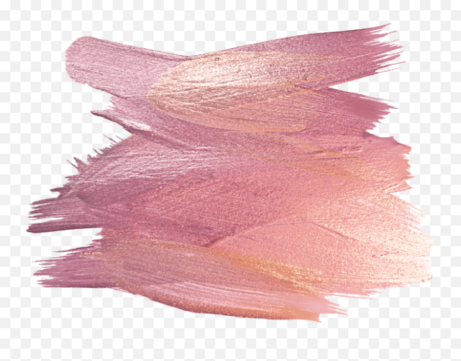 Ftestickers Watercolor Brushstroke Oilpaint Rosegold - Rose Gold Watercolor Brush Stroke Png Emoji,Watercolor Stroke Png