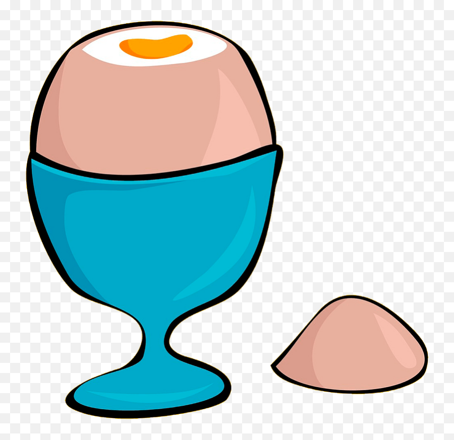 Soft Boiled Egg Clipart - Boiled Egg Clipart Free Emoji,Egg Clipart