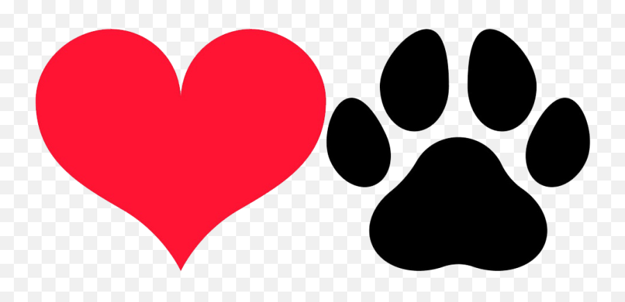 Heart And Paw Print Clipart Transparent - Clipart World Love Emoji,Paw Print Clipart