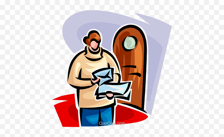 Card Delivery To Mailbox Png Files - Receiving Mail Clipart Emoji,Mailbox Clipart