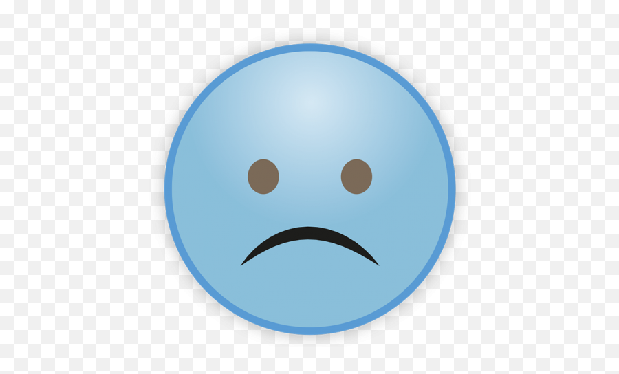 Sad Sky Blue Emoji Png Transparent Images Free - Yourpngcom,Sad Emoji Transparent