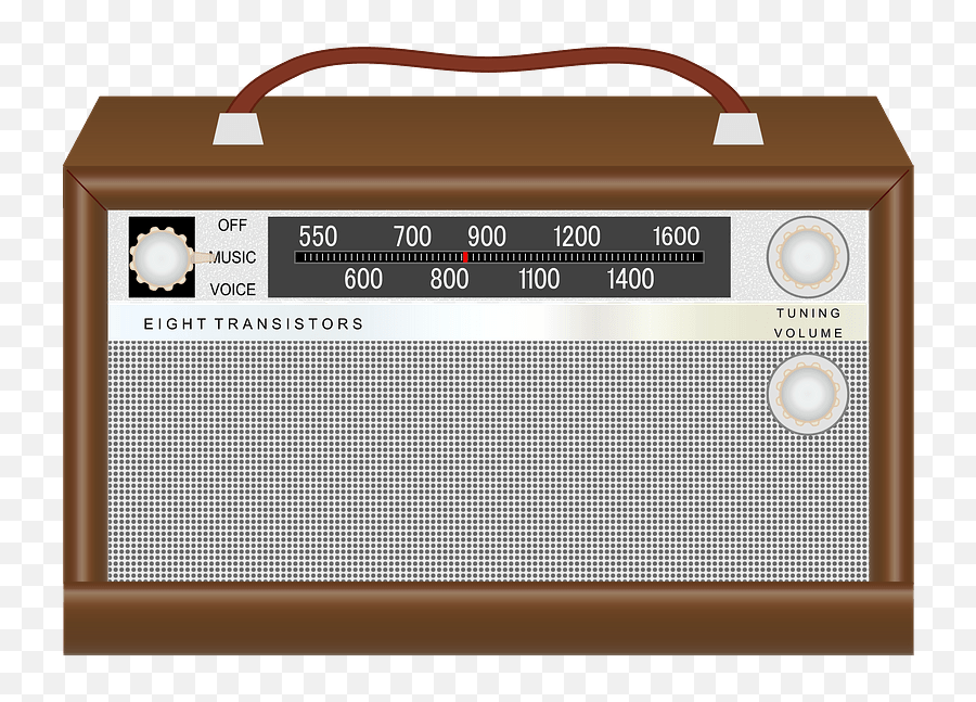 Antique Radio Clipart - Old Radio Clipart Transparent Background Emoji,Radio Clipart