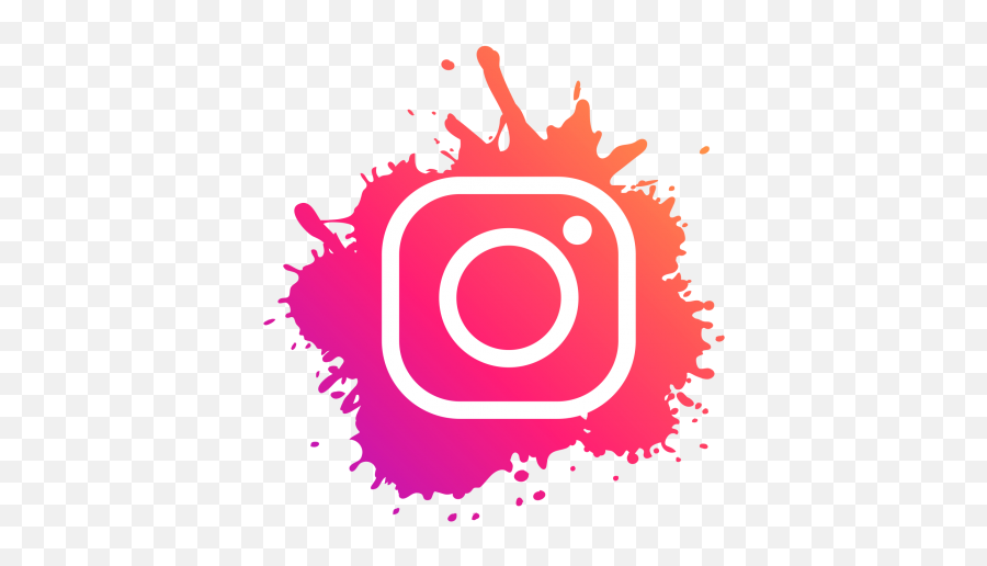 Splash Instagram Icon Png Image Free - Whatsapp Logo Png Black Background Emoji,Instagram Png