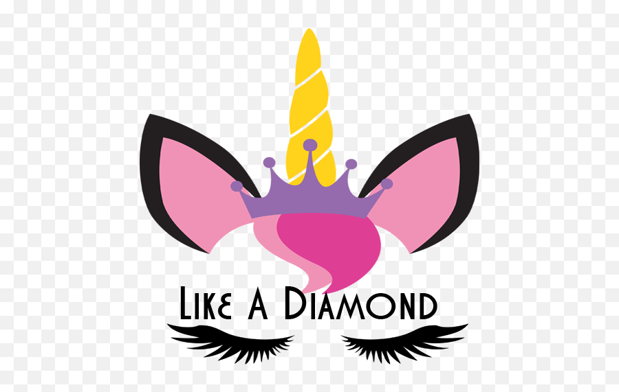 Like A Diamond - Free Unicorn Svg For Commercial Use Tamano Carta De Unicornio Emoji,Free Commercial Use Clipart