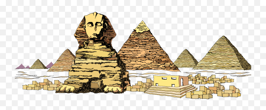 Egyptian Clipart Giza Pyramid Egyptian Giza Pyramid - Ancient Egyptian Clipart Transparent Background Emoji,Pyramid Clipart